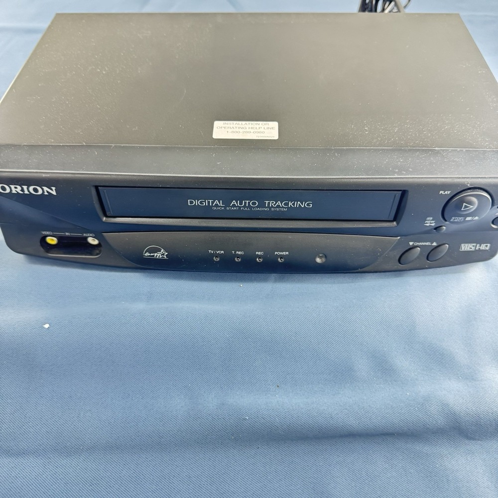 Orion VR213 VCR Video Cassette Recorder Digital Auto Tracking VHS Player Works